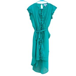 NWT Descendants 2 Disney D-Signed Wicked Green Ruffle Dress Size L (14-16)